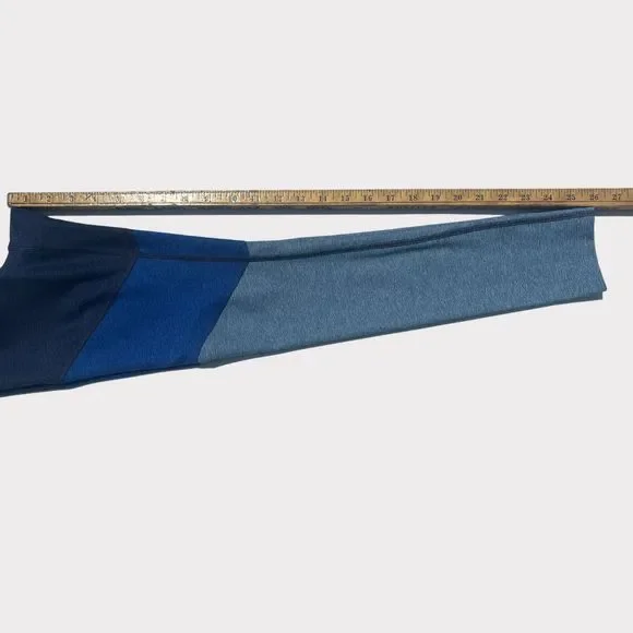 Outdoor Voices 7/8 Tri-Tone Mid Rise Leggings XS Blue Springs - Picture 7 of 8